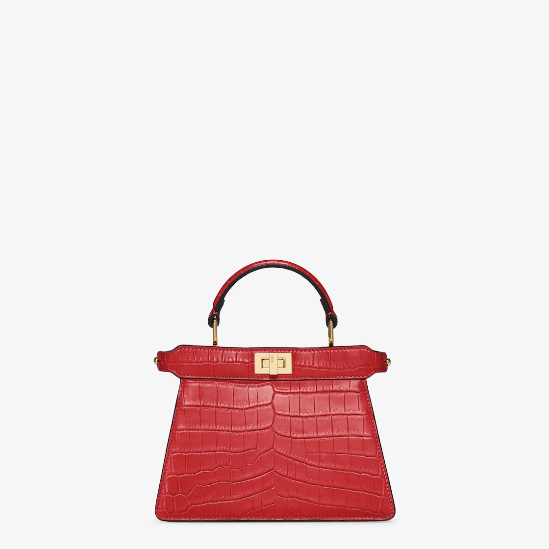 FENDI Peekaboo ISeeU Petite Red crocodile leather bag - Image 1